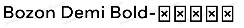 Bozon Demi Bold字体转换